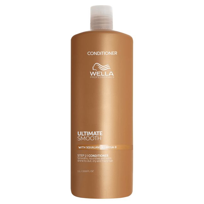 Wella conditioner bottle on a white background