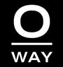 A white circle with a horizontal line beneath it appears above the word "WAY" in bold, uppercase letters, all on a black background.