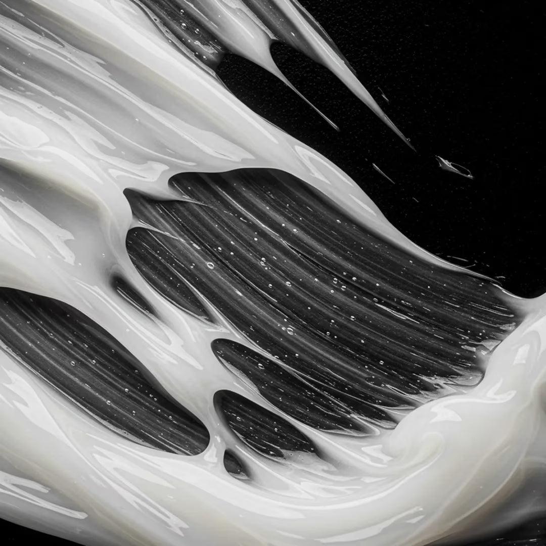 Close-up of black and white textured pattern