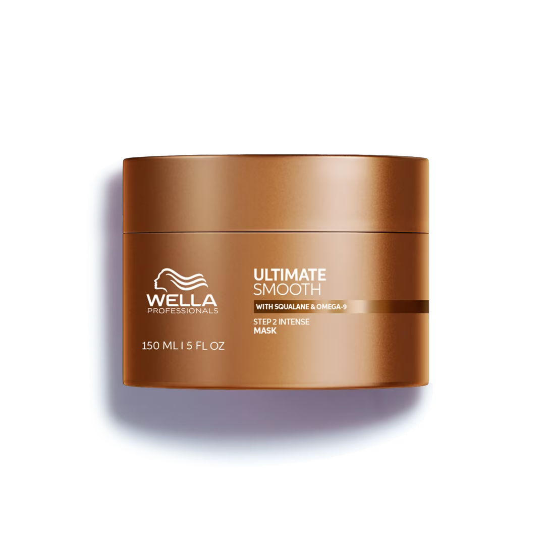 Wella Professionals Ultimate Smooth mask jar on a white background