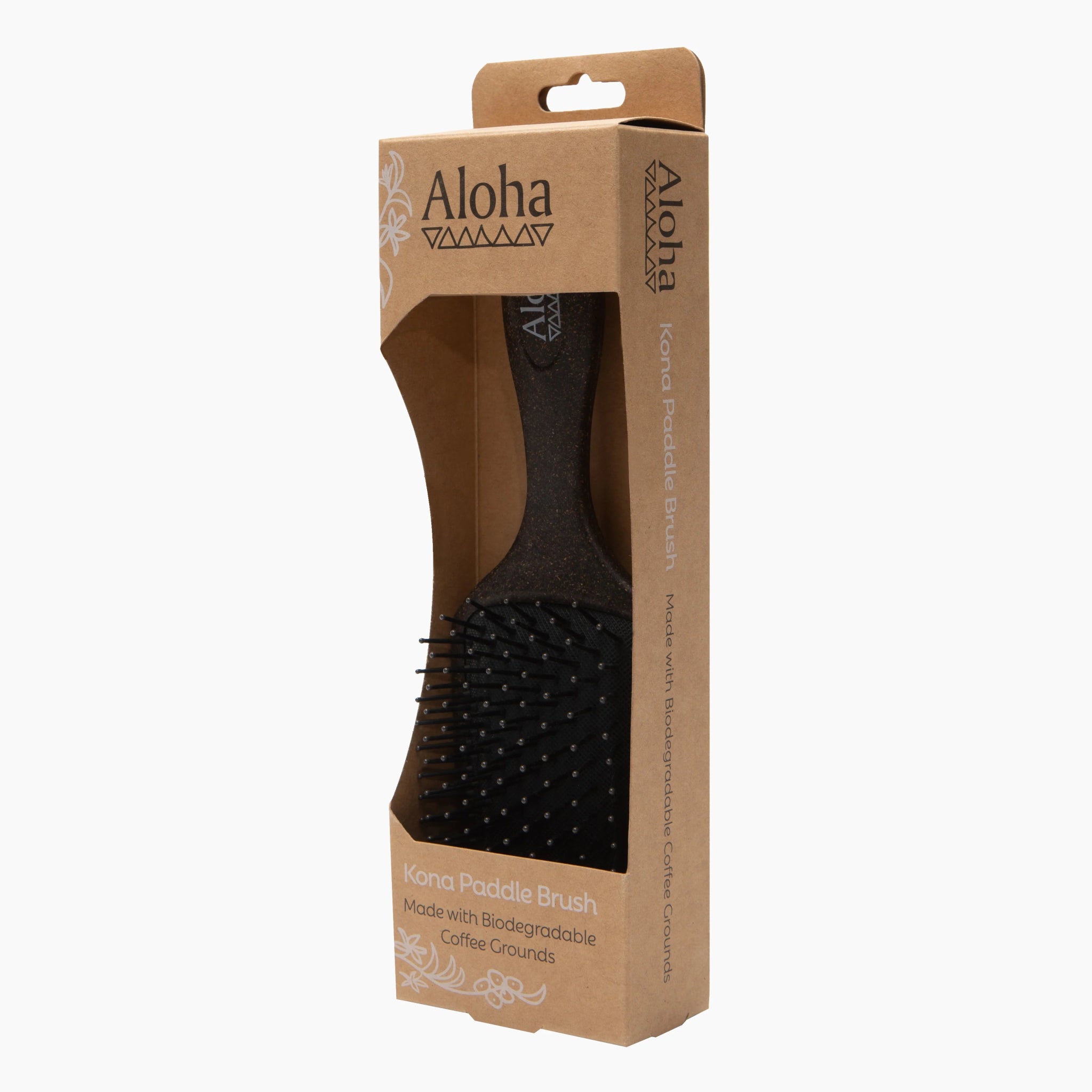 Aloha Kona Paddle Brush - Made with Biodegradable Coffee Grounds