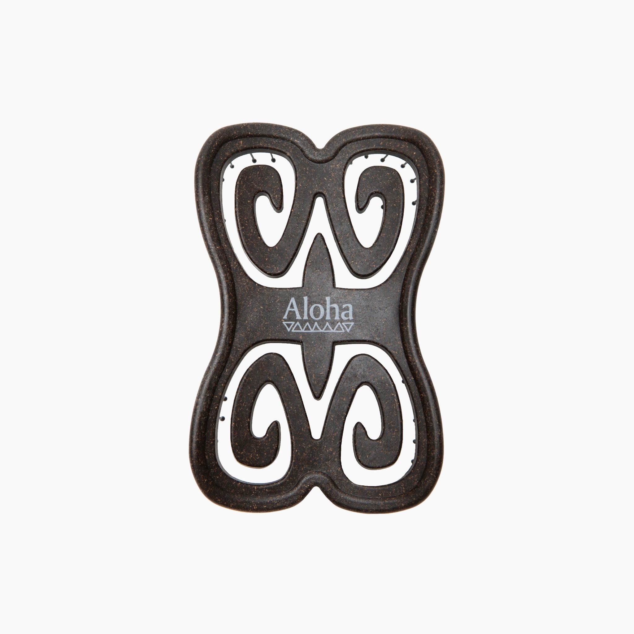 Aloha Kona Travel Brush - Made with Biodegradable Coffee Grounds