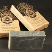 A Cult and King WASH | Hair Shampoo, Face Bar, Body Bar, Shave Bar | All in One shampoo bar with a box on it.