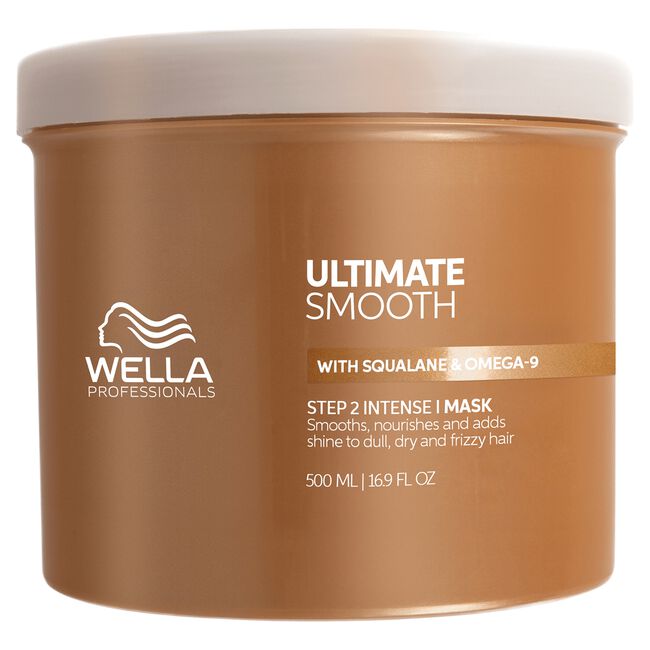 Wella Professionals Ultimate Smooth hair mask jar on a white background
