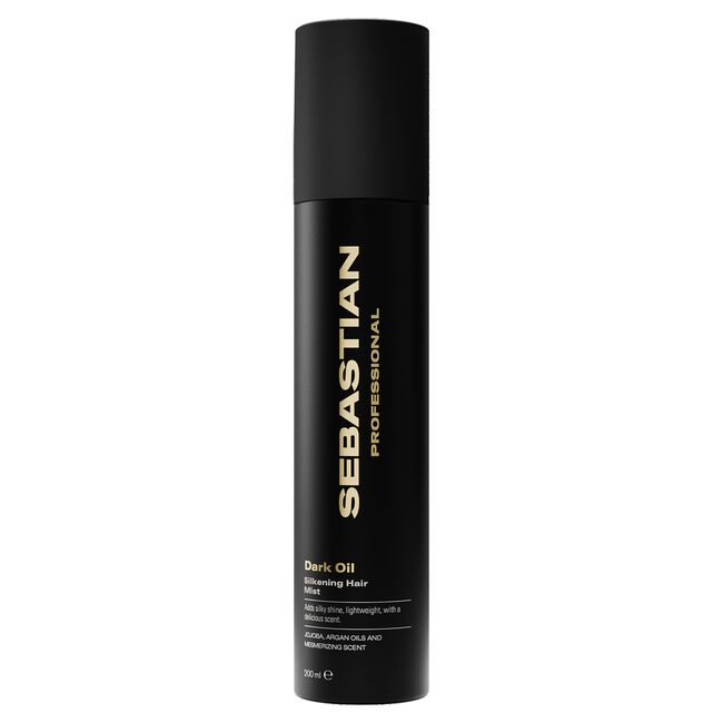 Black hair product bottle with 'Sebastian Professional' branding on a white background