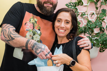 Dean Downing and Brunette Model - Simply Colour Hair Salon Studio & Online Store Wesley Chapel Florida Hair Repair