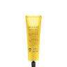 A yellow tube of Oway Glimmering Bond | Bonding Shine Treatment for Damaged, Dull Hair stands upright on a dark textured background, formulated with ethical marula oil for extra care and shine.
