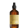 The Oway Thermo-Detangling Cloud is a heat-protective detangler for all hair types, housed in a brown spray bottle with a black nozzle and yellow label detailing its thermal defense benefits.