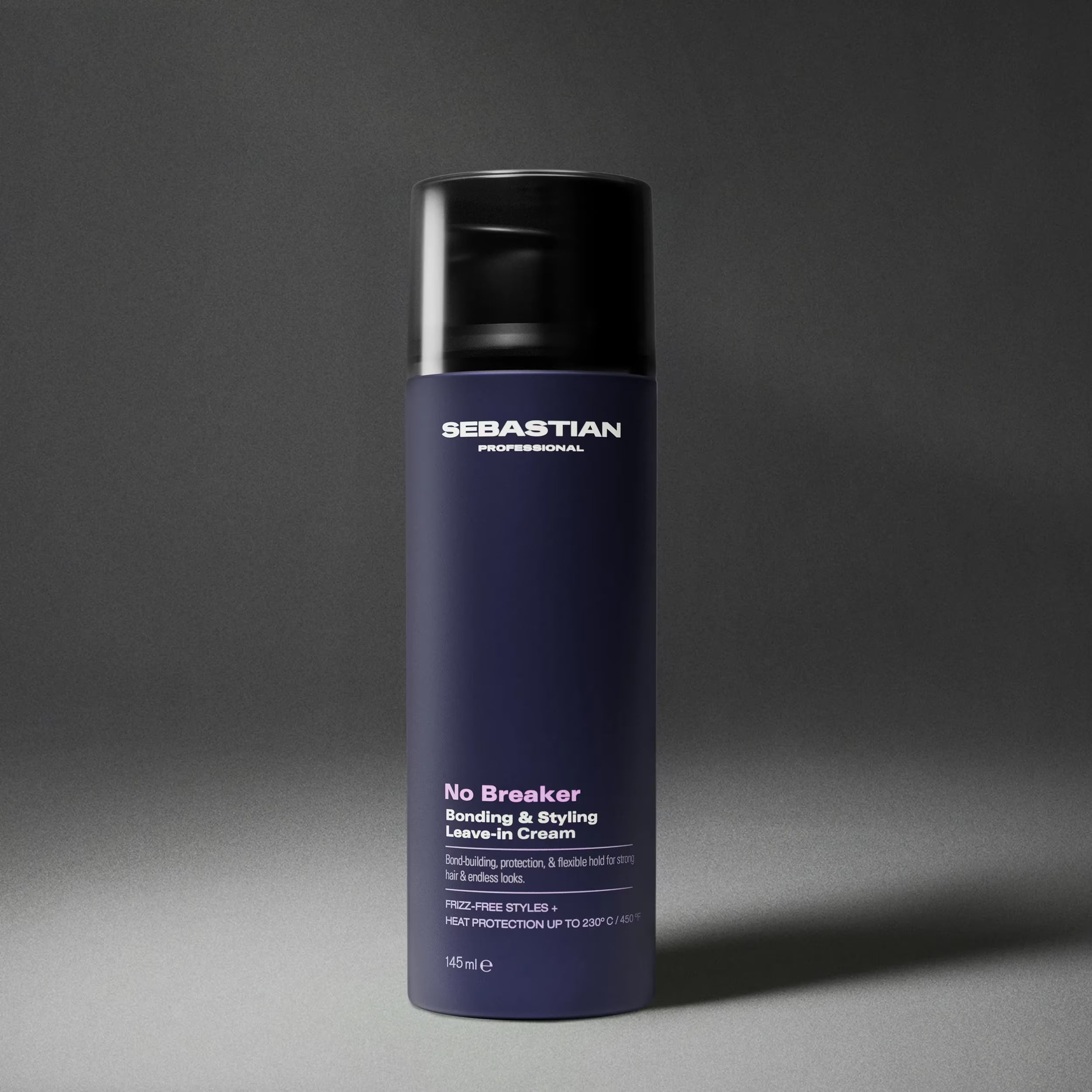 Sebastian No Breaker product bottle on a gray background