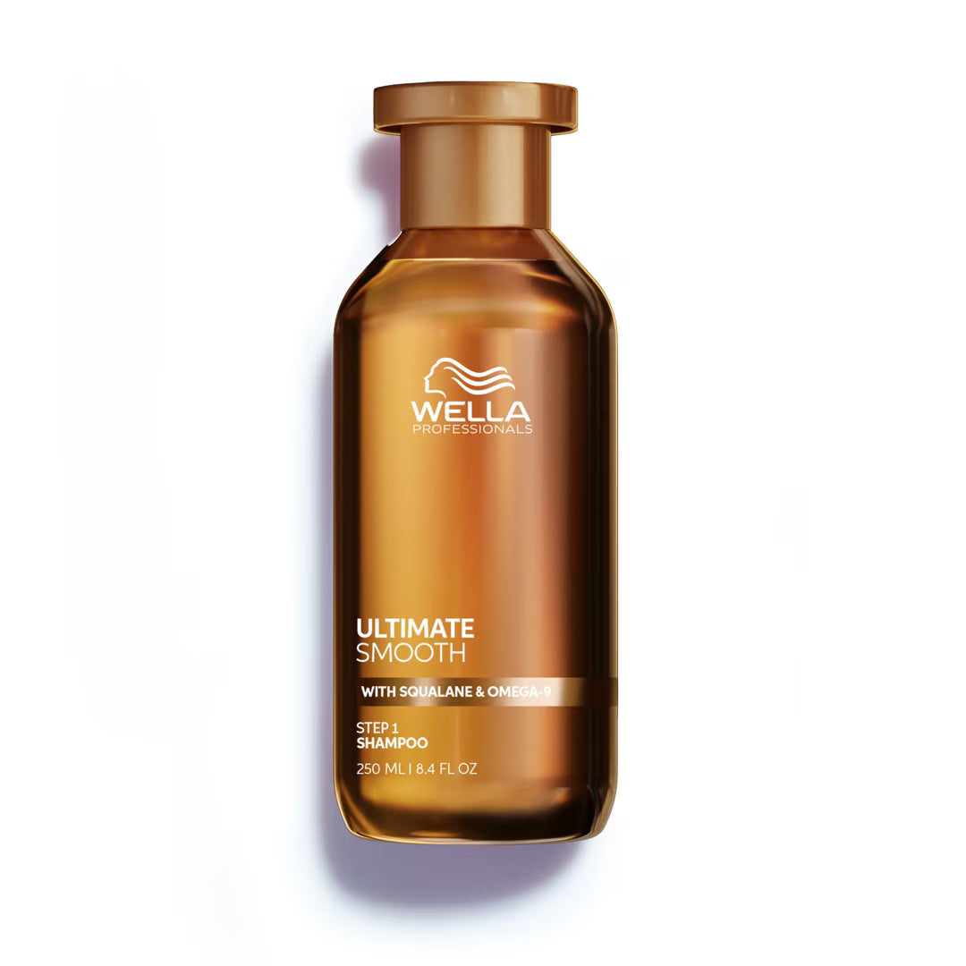 Wella shampoo bottle on a white background