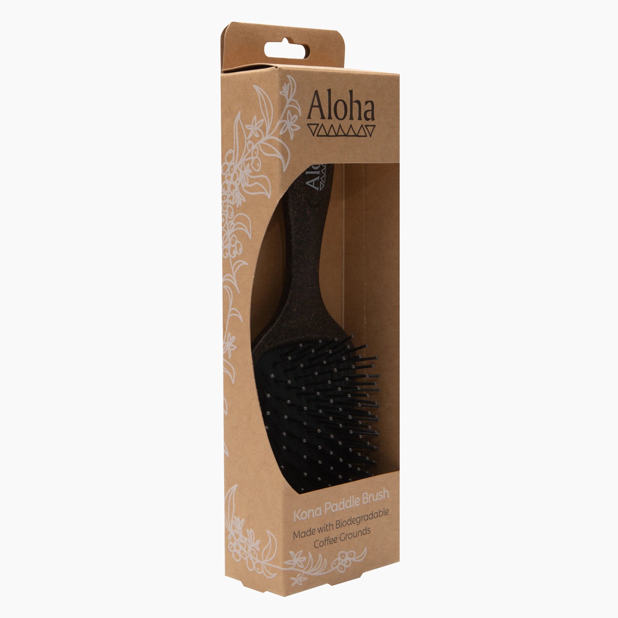 Aloha Kona Paddle Brush - Made with Biodegradable Coffee Grounds