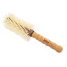 Cork brush with bristles on a white background