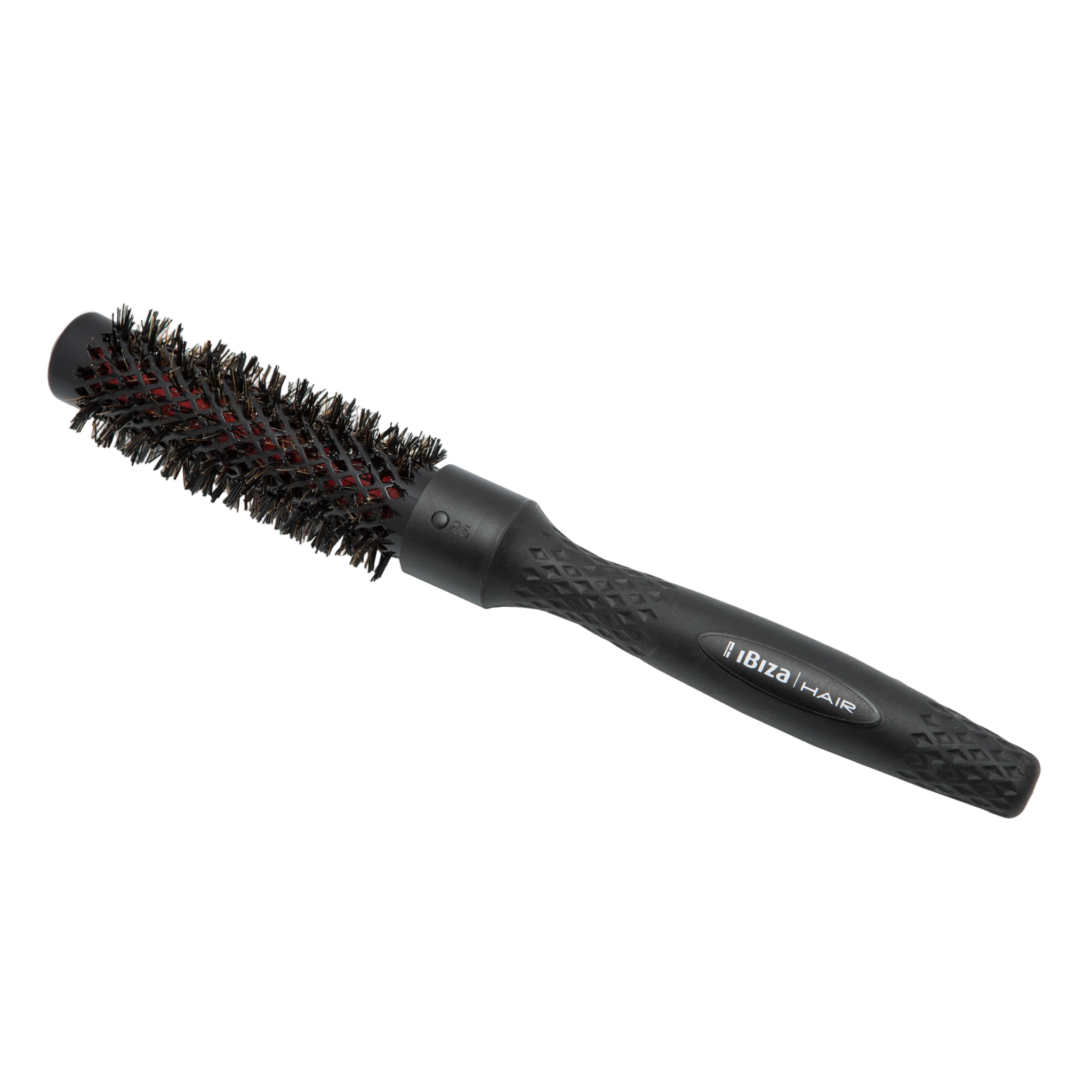 Black ceramic round brush by Ibiza Hair