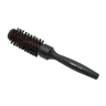 Black ceramic round brush on transparent background