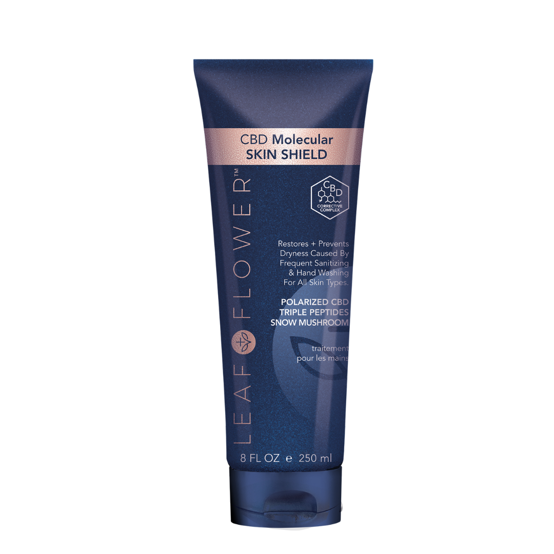 Leaf and Flower Molecular Skin Shield - 8oz is a potent and effective solution for dryness caused by frequent sanitization and handwashing. With its clinical strength innovation, the Leaf and Flower Molecular Skin Shield provides relief and protection for your skin. Incorporating SEO
