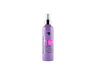 An Oligo Blacklight 18 in 1 Violet Hair Beautifier bottle on a black background.