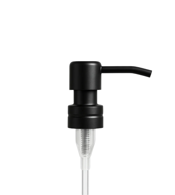 The Oway Reusable Metal Pump Dispenser by Simply Colour Hair Salon Studio & Online Store is ideal for Oway Hair Baths and is shown against a white background.