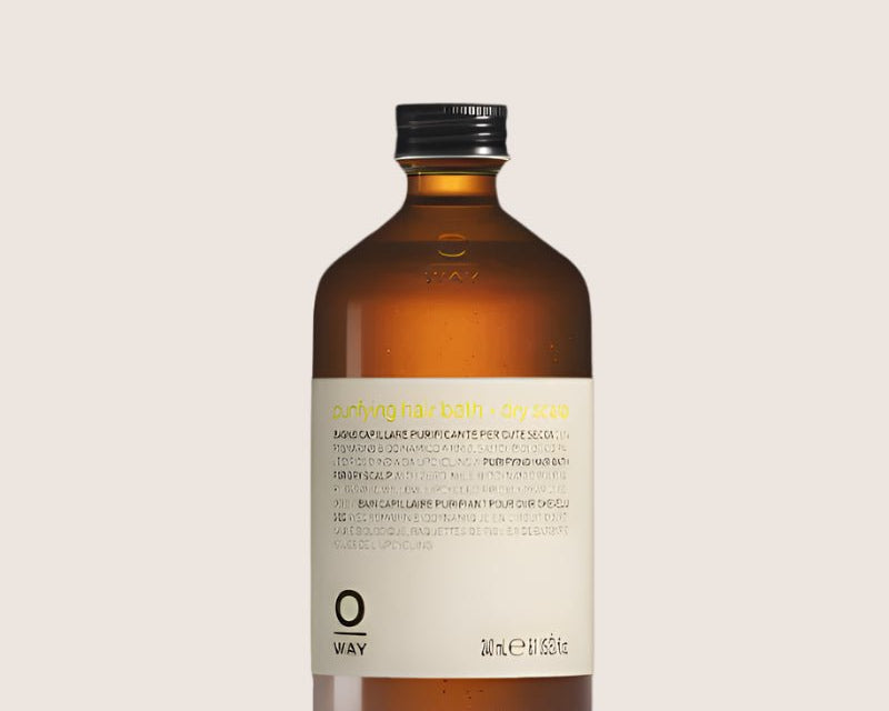 Brown bottle with a label on a white background