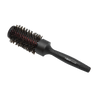 black ceramic round brush on transparent background