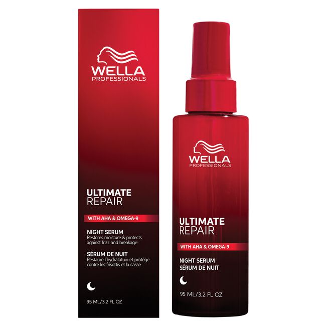 Wella Professionals Ultimate Repair night serum bottle and packaging on a white background