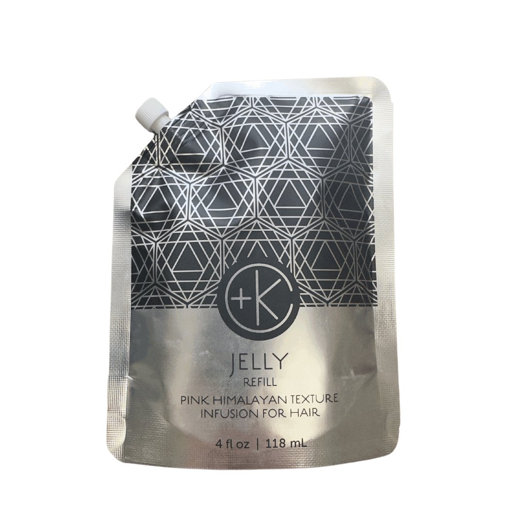 A pouch of Cult and King JELLY | Pink Himalayan Salt Infusion for Hair with a smooth texture.