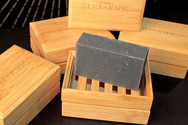 Four Cult and King soap bars with the word cuckling on them.